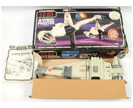 Kenner Star Wars vintage Return of the Jedi B-Wing Fighter, Excellent complete, within Fair (torn) opened box, includes instr