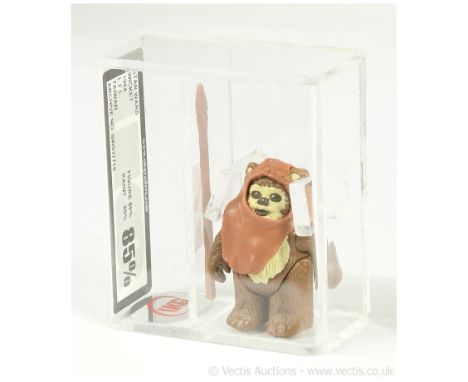 Kenner Star Wars vintage Wicket 3 3/4" figure, UKG graded 85%, figure 85 paint 85.