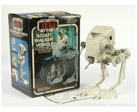 Palitoy Star Wars vintage Return of the Jedi Scout Walker, Excellent complete, within Good opened box, includes instructions.
