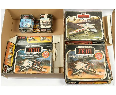 Star Wars vintage Vehicle EMPTY BOXES x five including Kenner The Empire Strikes Back X-Wing Fighter, Palitoy Return of the J
