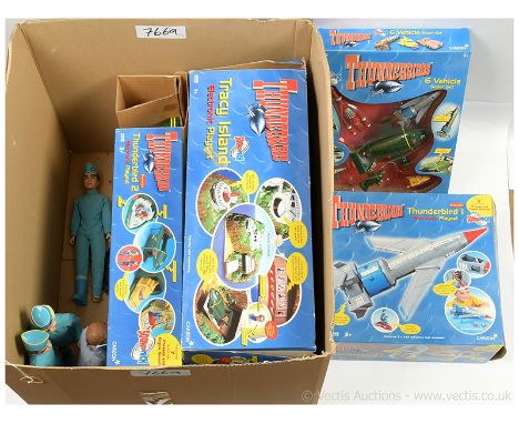 Vivid Imaginations Thunderbirds Playsets, vehicle set and large scale figures, including Tracy Island electronic playset, Thu