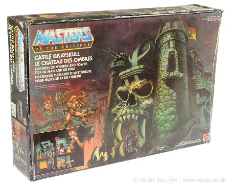 Mattel vintage Masters of the Universe Castle Grayskull, Good Plus Complete, within Fair Plus opened box.