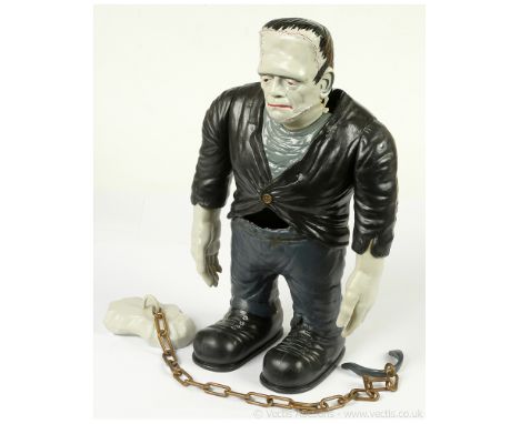 Aurora 1964 Universal Pictures Frankenstein large scale model (19" tall), built, Good (missing neck bolts).