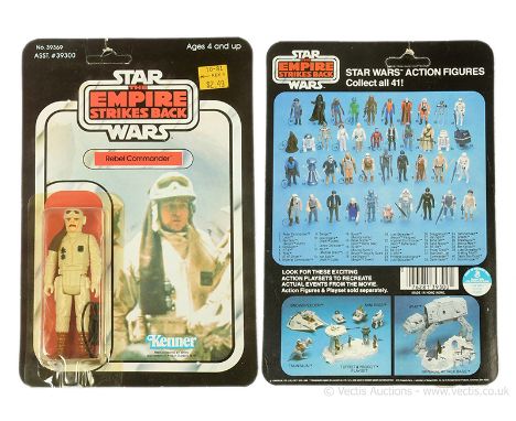 Kenner vintage Star Wars The Empire Strikes Back Rebel Commander 3 3/4" figure, Mint, within Excellent (yellowed) bubble, upo