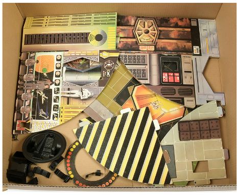 Palitoy Star Wars vintage Death Star Card Board Play-set, Good Plus (missing canopy and two clips).