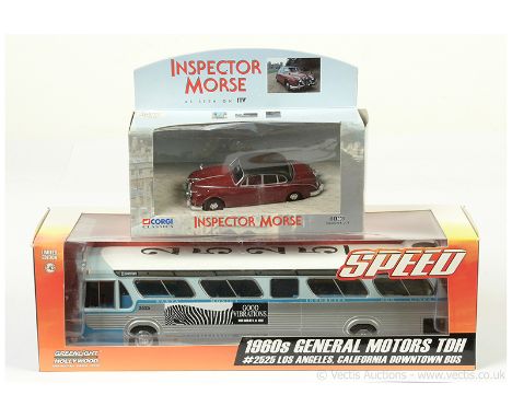 Greenlight Hollywood Collectibles Speed 1960s General Motors TDH #2525 Los Angeles, California Downtown Bus, Limited Edition,