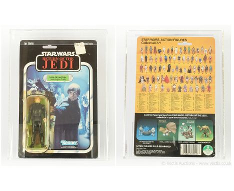 Kenner vintage Star Wars Return of the Jedi Luke Skywalker (Jedi Knight Outfit) 3 3/4" graded figure UKG Y80% card 75% bubble