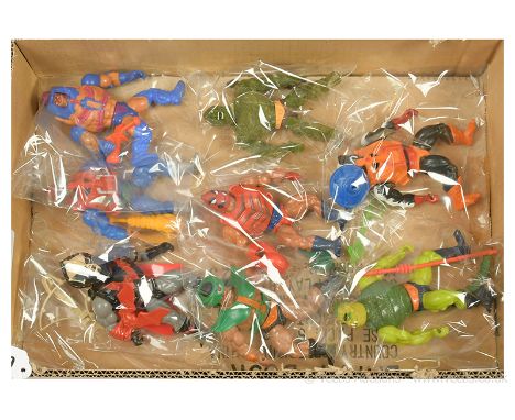 Mattel vintage Masters of the Universe figures x eight includes Hordak, Mekaneck, Man-E-Faces, Tri Klops, Claw-ful, Moss Man,