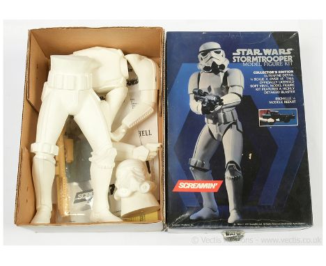 Screamin' Star Wars Stormtrooper 1/4 scale 18" Model Kit, Mint UNUSED complete, within Good opened packaging, includes instru