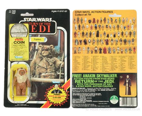 Kenner vintage Star Wars Return of the Jedi Paploo 3 3/4" figure, Mint, within Excellent bubble, upon Good to Good Plus (slig