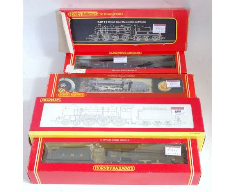 5 Hornby steam locomotives including R2182A Patriot class LMS maroon 'EC Trench' (G-BG), R315 class 8F LMS black (G-BG), R239
