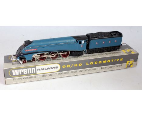 A Wrenn Railways W2212 LNER blue 'Sir Nigel Gresley' class A4 engine and tender (G-BG)