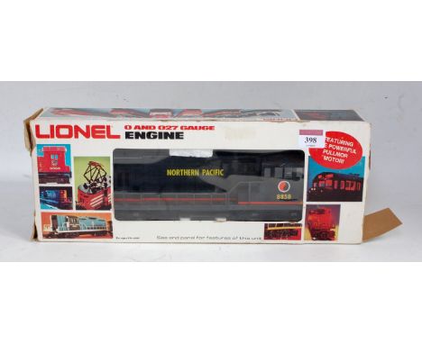 Lionel 'Northern Pacific' Bo-Bo diesel loco, black, running No. 8858 (VG-BP) (box is not correct for loco)