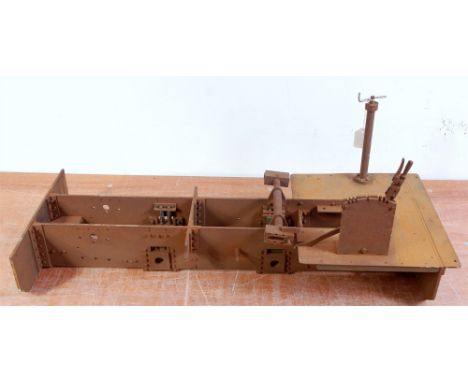 A 5" gauge part built chassis frame and extra fittings for a 0-4-0 Sweet Pea locomotive, item is rusty but could clean