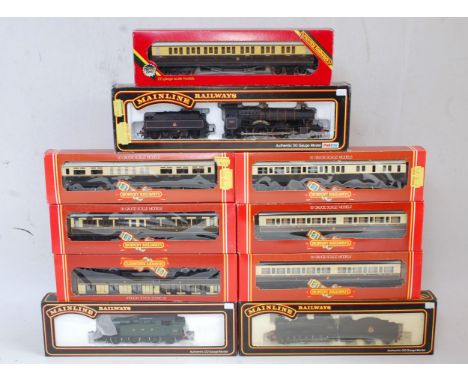 3 Mainline Railways steam locomotives GWR green 0-6-2 tank (NM-BNM), BR black Dean Goods engine and tender (G-BG), and BR lin