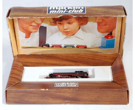 A Marklin Z gauge Ref. 8896 DB black 2-8-2 tank engine (G-BG)