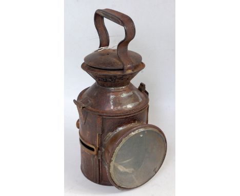 An LNER GER style knob-lamp dated 1938 and impressed Cambridge 237