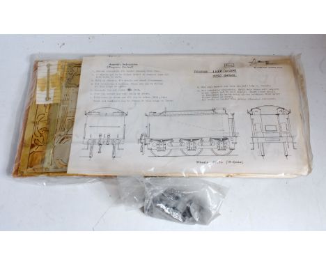 An unmade Mallard Models etched brass white metal kit to make an 0 gauge ex LNER class D16 engine and tender, kit appears com