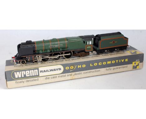 A Wrenn Railways W2228 BR lined green 'City of Birmingham' engine and tender, packer No. 3 on box base, item with instruction