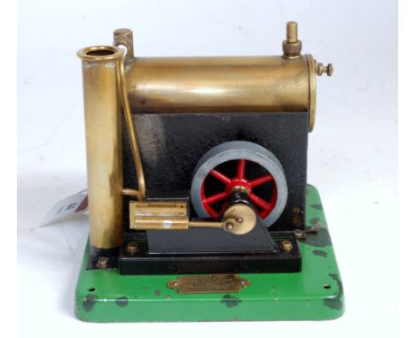 ESL single cylinder stationary engine to drawing No. 1540S, with burner, appears complete (VG) very clean and tidy. No boiler