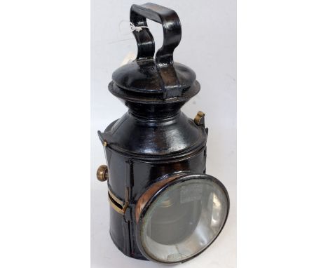 An LNER GER style knob lamp dated 1929