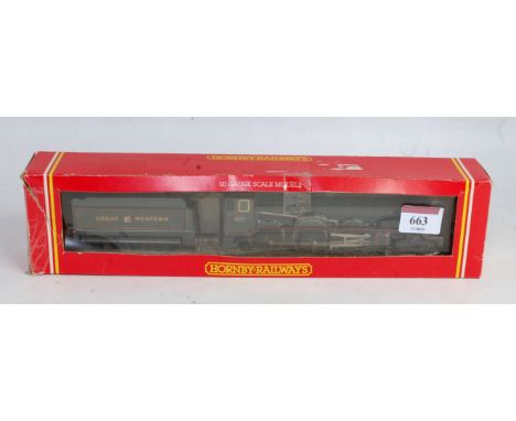 A Hornby R292 4-6-0 engine and tender, King Richard I, tape repairs to box (NM-BD)