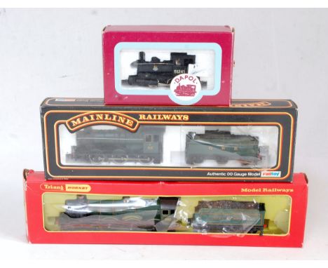 Steam locomotive selection Dapol BR black 0-4-0 'Pug' saddle tank engine No. 51241 (G-BFG) Mainline GWR green Collett goods e