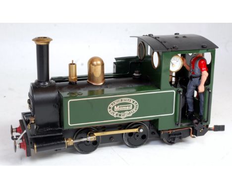 Mamod SL2 0-4-2 loco, green, converted to gas firing, fitted with upgraded pistons, pony truck and radio controlled servo to 