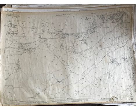 THIRTY 1:2500 ORDNANCE SURVEY MAPS, relating to Wembon, Durleigh, Creech St Michael, Durston, North Petherton, Cheddon Fitzpa