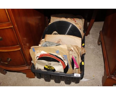 Two boxes of various vintage records 