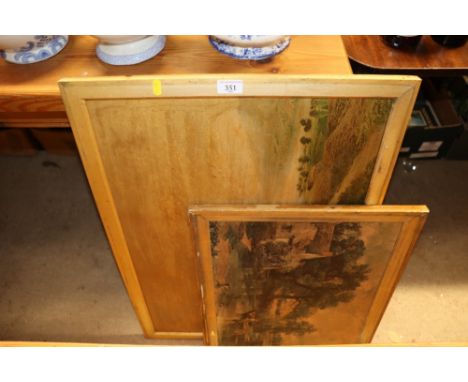 A 19th Century oleograph and one other 