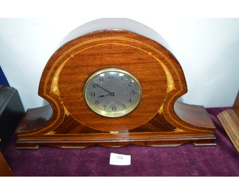 Inlaid Mahogany Mantel Clock 