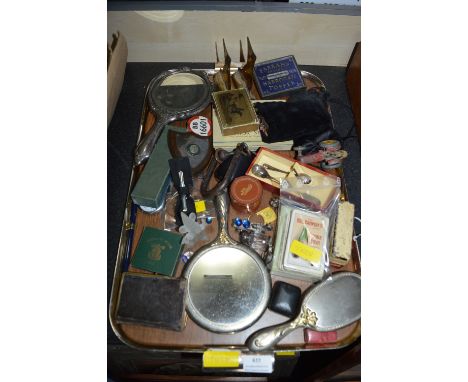 Tray Lot of Collectibles Including Hull Brewery Playing Cards, etc. 