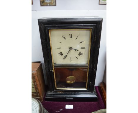 Mantel Clock in Ebonised Case 