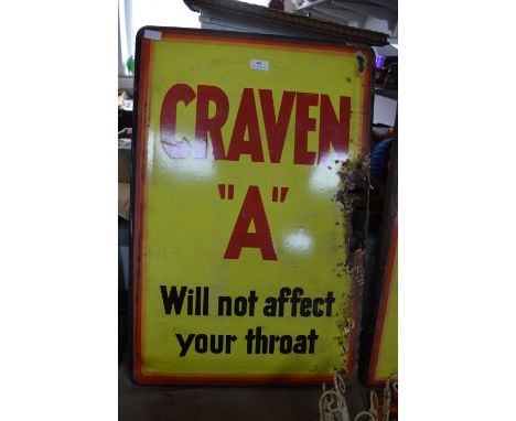 Craven "A" Enamel Advertising Sign (AF) 