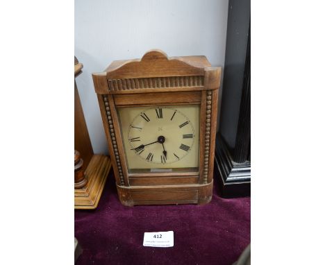 Oak Mantel Clock 