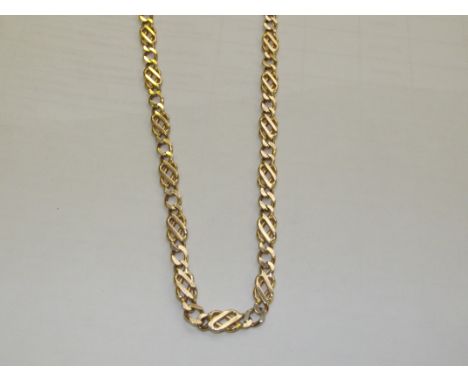 Gent's 9 ct gold neck chain in the Celtic design, 21 inches, weight 29.8 grams