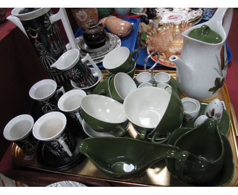 Portmeirion 'Magic City' Thirteen Piece Coffee Service, including coffee pot, Midwinter 'Riverside' fifteen piece set:- One T