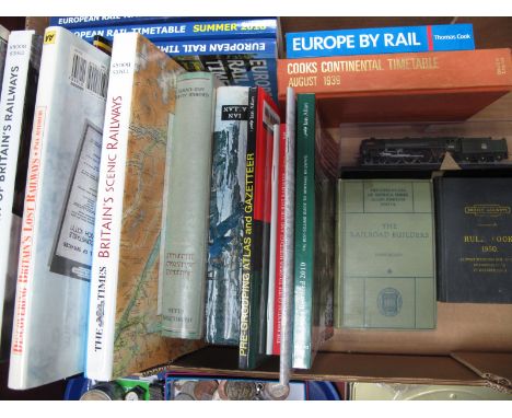 A Quantity of Railway Related Books, British Rail Rule Book 1950; Cooks Continental Timetable - August 1939 and modern Europe