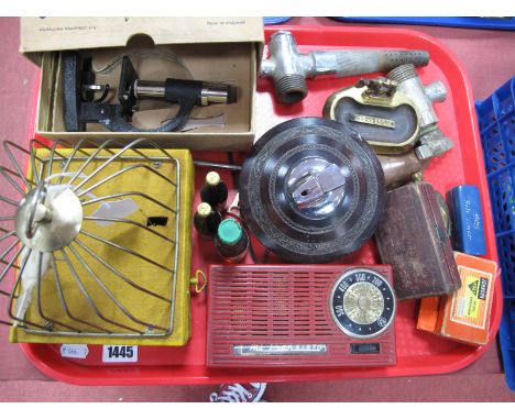 Bird in Gilded Cage Automaton, with Sankyo Japan movement, 16cm wide, students microscope, lighter, Frans Schmidt &amp; Haens