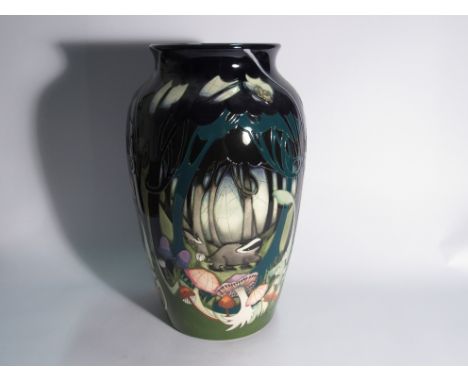 A Moorcroft Magic Wood Trial pattern vase designed by Vicky Lovatt, dated 14.11.11, 40cm tall
