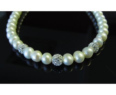 A pearl necklace clasp stamped 925