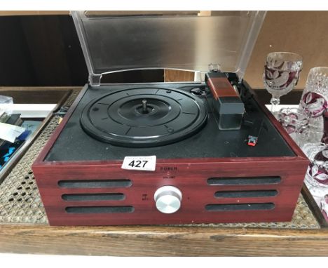 A modern retro record player