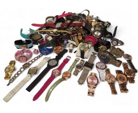 Watches - over a hundred gentlemen and lady's fashion watches including DKNY, ICE, Disney, Casio, Accurist (all unchecked) et