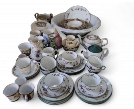 A Foley China tea service, for six decorated with stylised flowers, c.1940;&nbsp; &nbsp;commemorative;&nbsp; &nbsp;etc