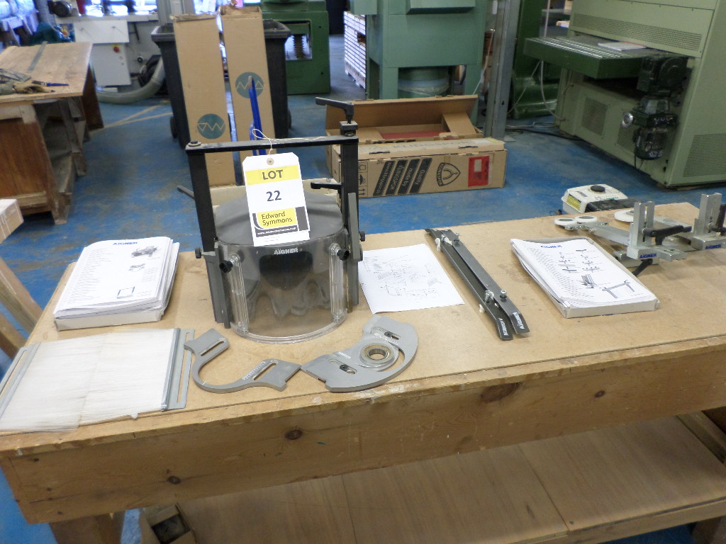 Aigner spindle moulder ring fence including bowmould master, curved