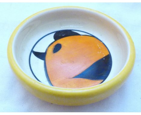 CLARICE CLIFF PIN DISH. Bizarre Fantasque Clarice Cliff pin dish, dia : 9 cm  CONDITION REPORT: The item is in good condition