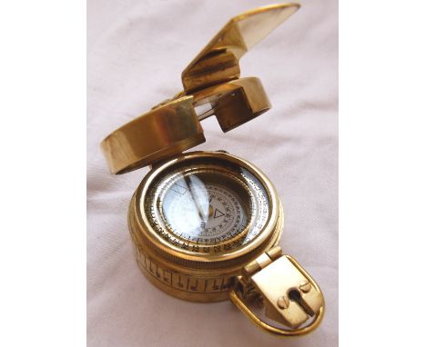 COMPASS. Shiny brass compass