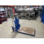 Vesti 880 lb. Cap. Model HYD-10-SPEC Portable Flatbed Platform Lifting Cart