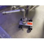 2 in. Tri-Clamp Portable CIP Tank Sprayer Washer on Stainless Steel Rolling Cart